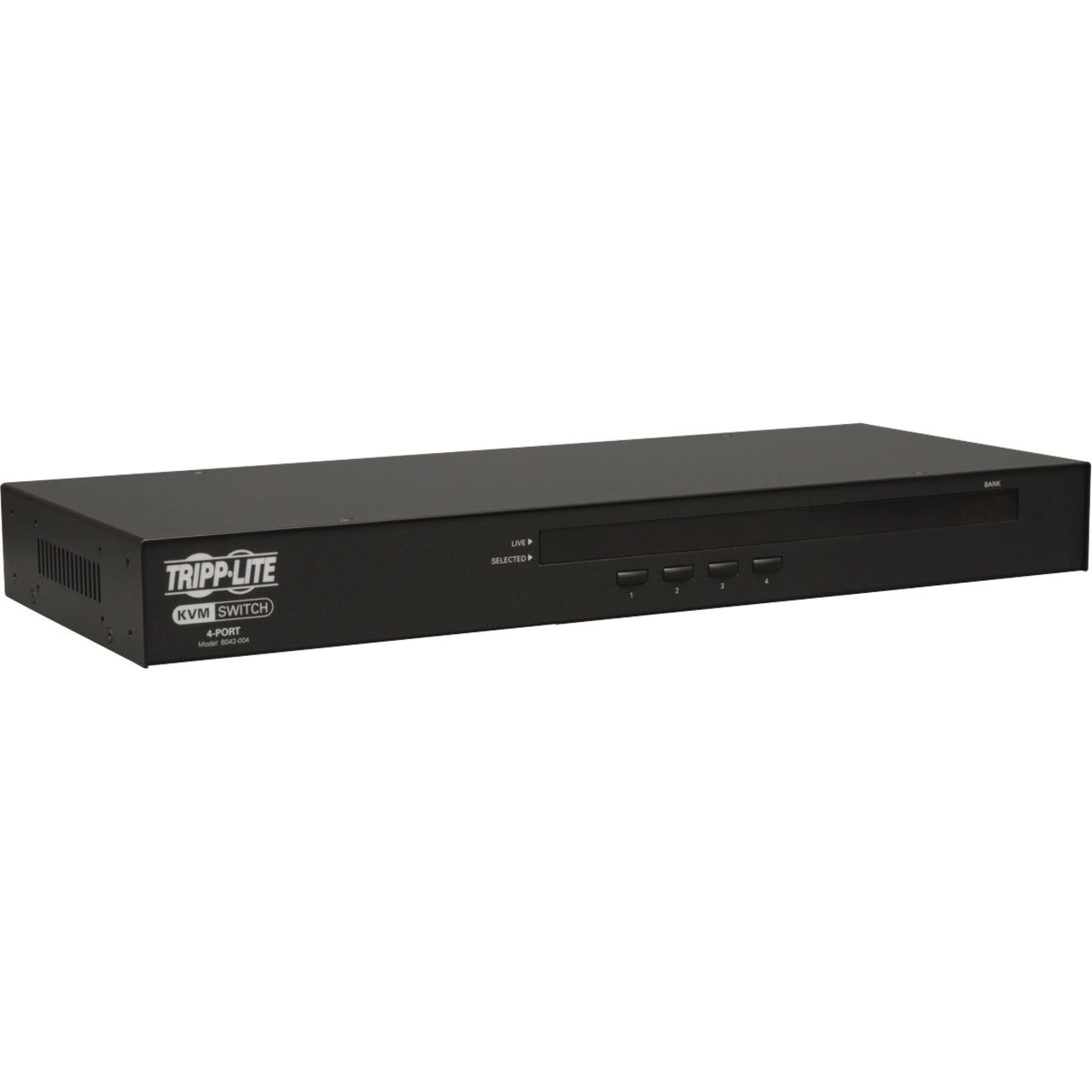 Tripp Lite B042-004 NetController KVM Switch, 4-Port Rackmount USB/PS2, QXGA, 2048 x 1536 Resolution