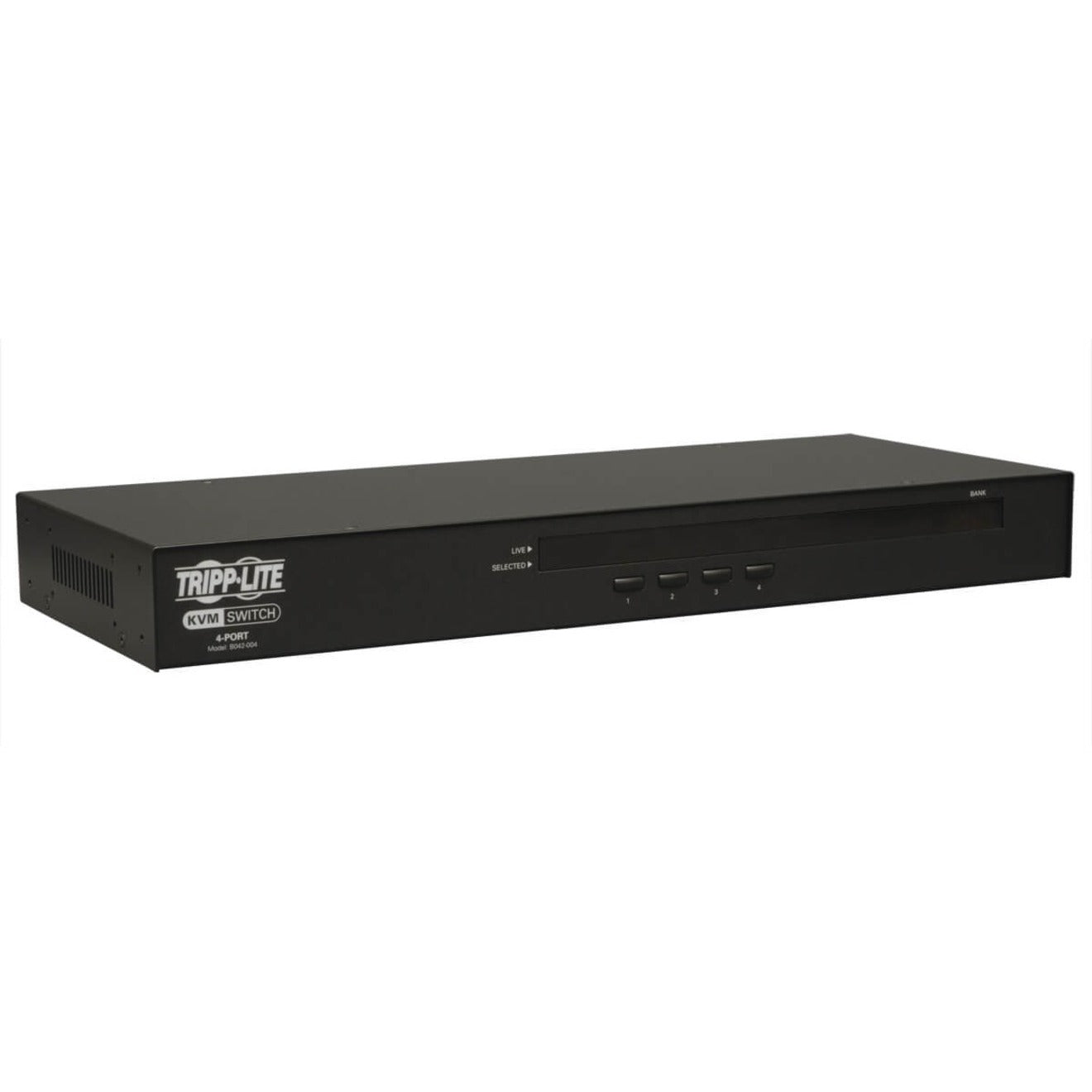 Tripp Lite B042-004 NetController KVM Switch, 4-Port Rackmount USB/PS2, QXGA, 2048 x 1536 Resolution
