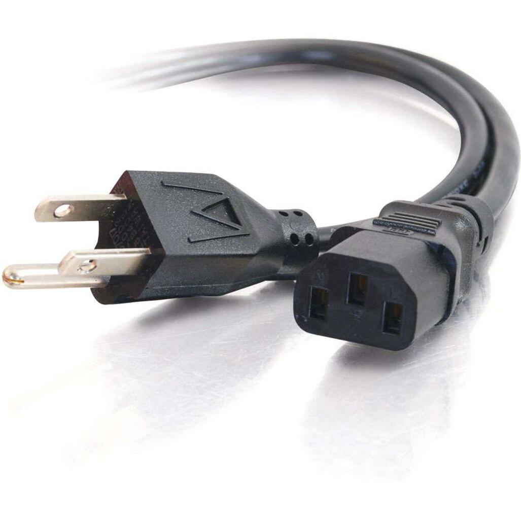 C2G 29925 2ft 16 AWG Universal Power Cord, Lifetime Warranty, RoHS Certified