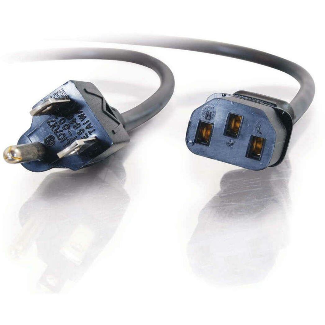 C2G 29928 8ft 16 AWG Universal Power Cord, Lifetime Warranty, Compatible with PCs, Monitors, Scanners, Printers