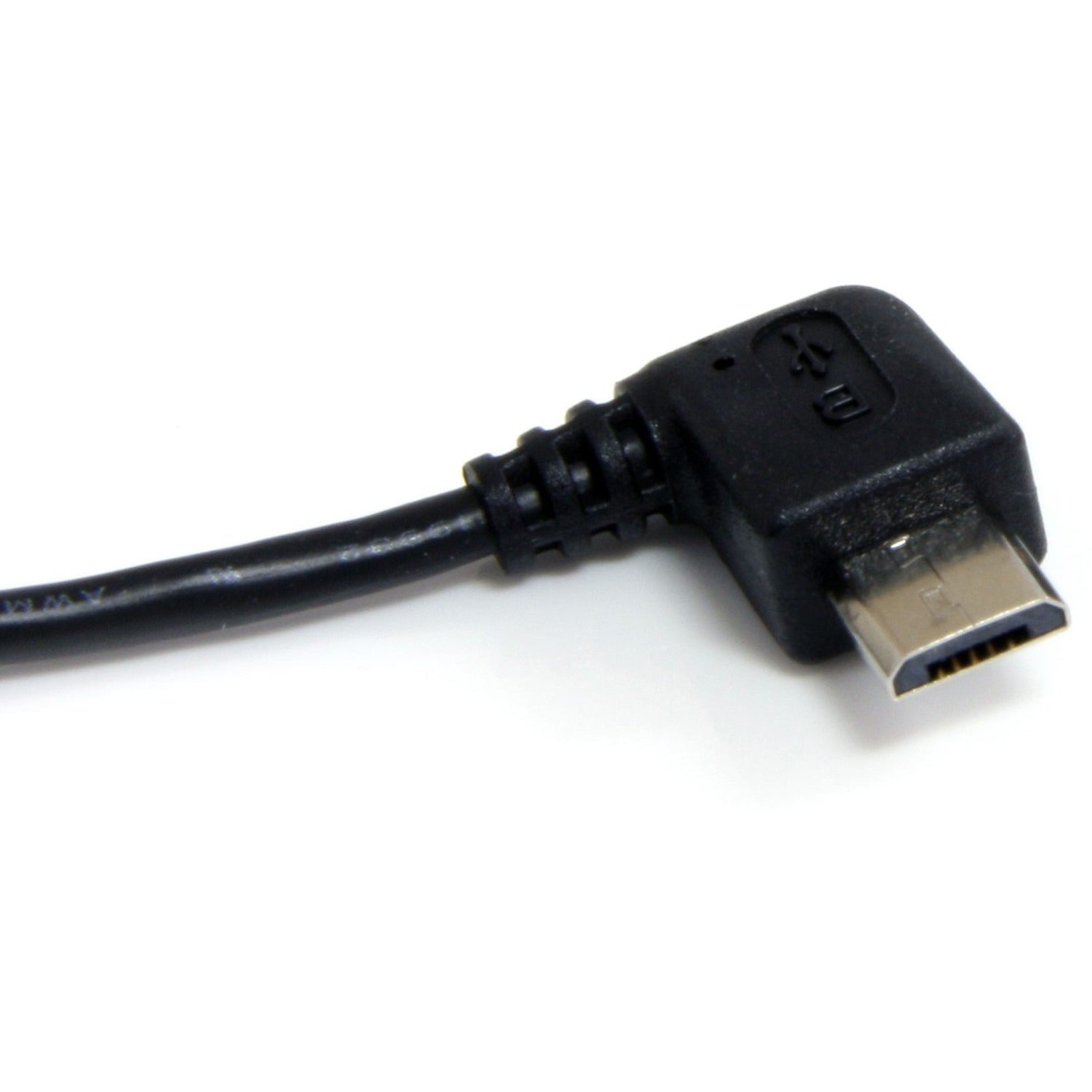StarTech.com UUSBHAUB6RA Micro USB A to Right Angle Micro B Cable, 6 ft, Charging, Molded, Strain Relief