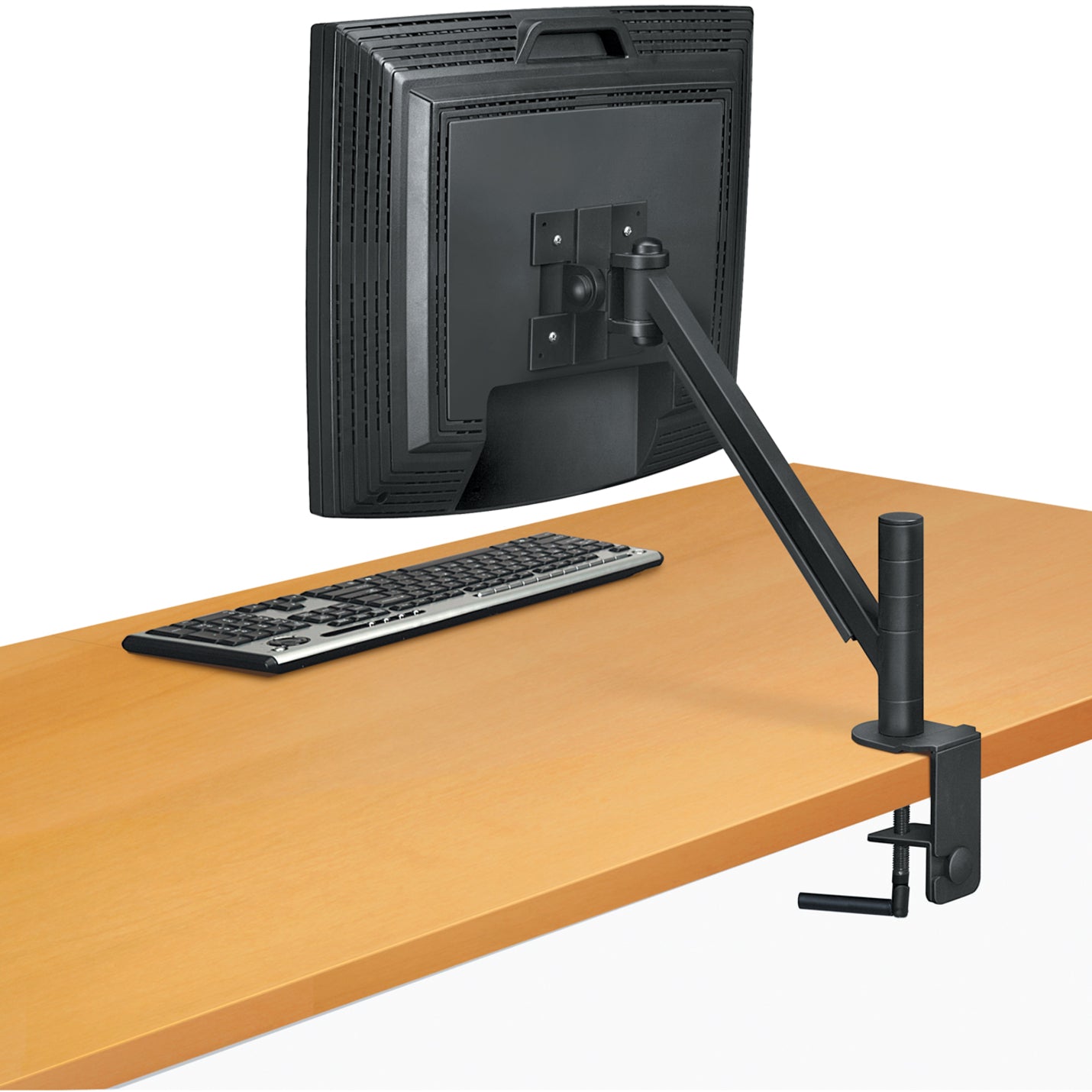 Fellowes 8038201 Designer Suites Flat Panel Monitor Arm, Adjustable Viewing Angle, Cable Management