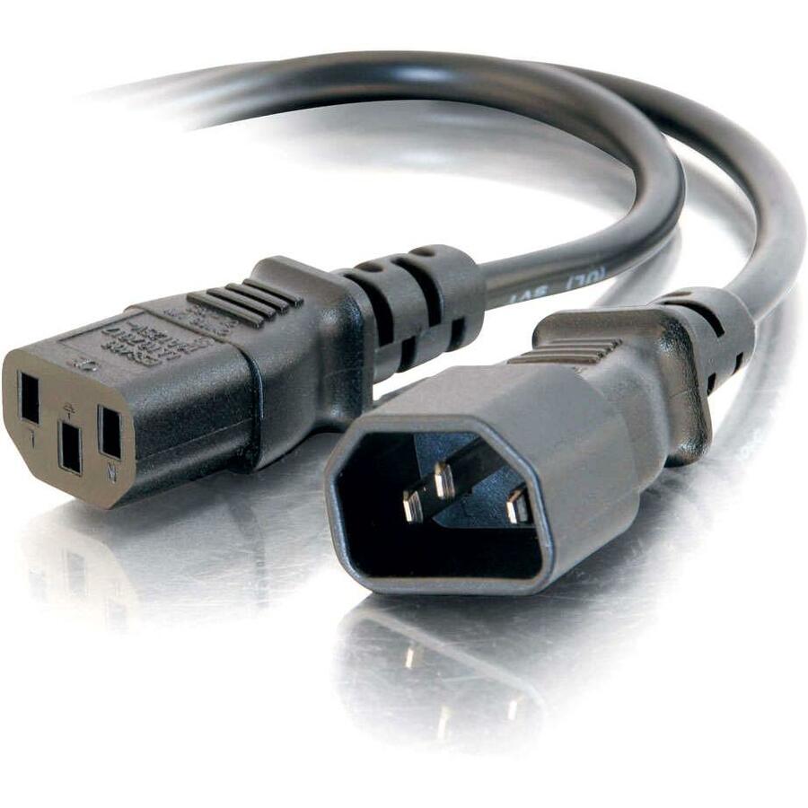 C2G 29917 4ft 16 AWG 250 Volt Computer Power Extension Cord, Lifetime Warranty, RoHS Certified