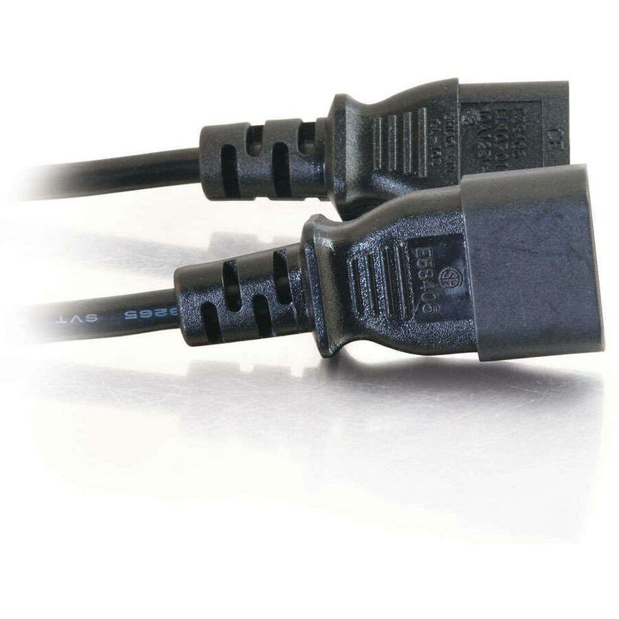 C2G 29917 4ft 16 AWG 250 Volt Computer Power Extension Cord, Lifetime Warranty, RoHS Certified