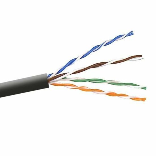 Belkin A7J704-1000-BLK FastCAT 6 UTP Bulk Cable (Bare wire), 1000 ft, Black