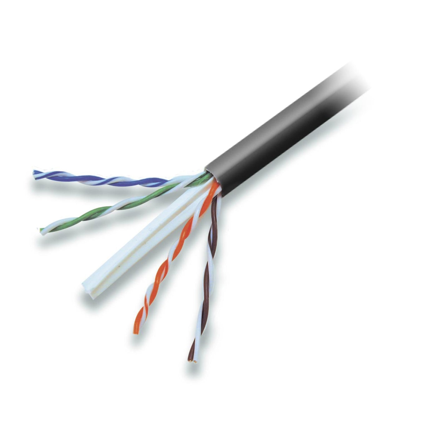 Belkin A7L704-1000BK-P Cat. 6 High Performance UTP Bulk Cable (Bare wire), 1000 ft, Black Plenum