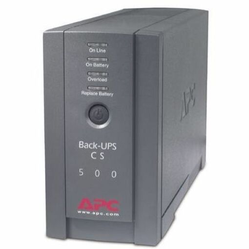 APC BK500BLK Back-UPS CS 500VA Tower UPS, Energy Star, USB Connectivity
