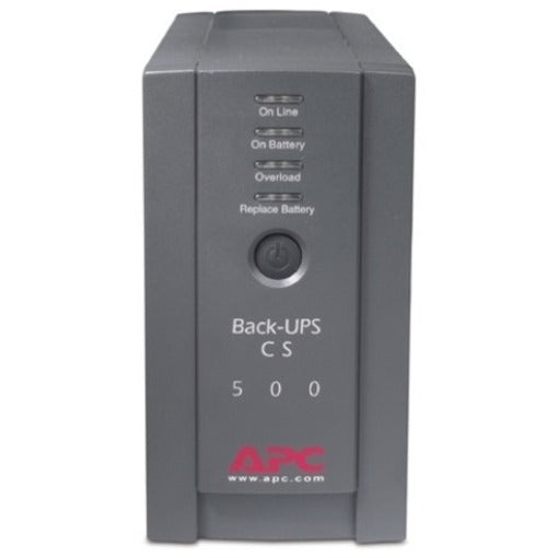 APC BK500BLK Back-UPS CS 500VA Tower UPS, Energy Star, USB Connectivity