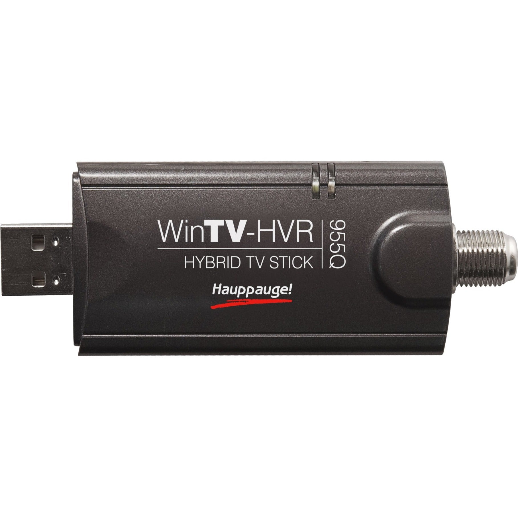 Hauppauge 1191 WinTV-HVR-955Q Hybrid TV Stick, Portable TV Antenna, A/V Input Cable