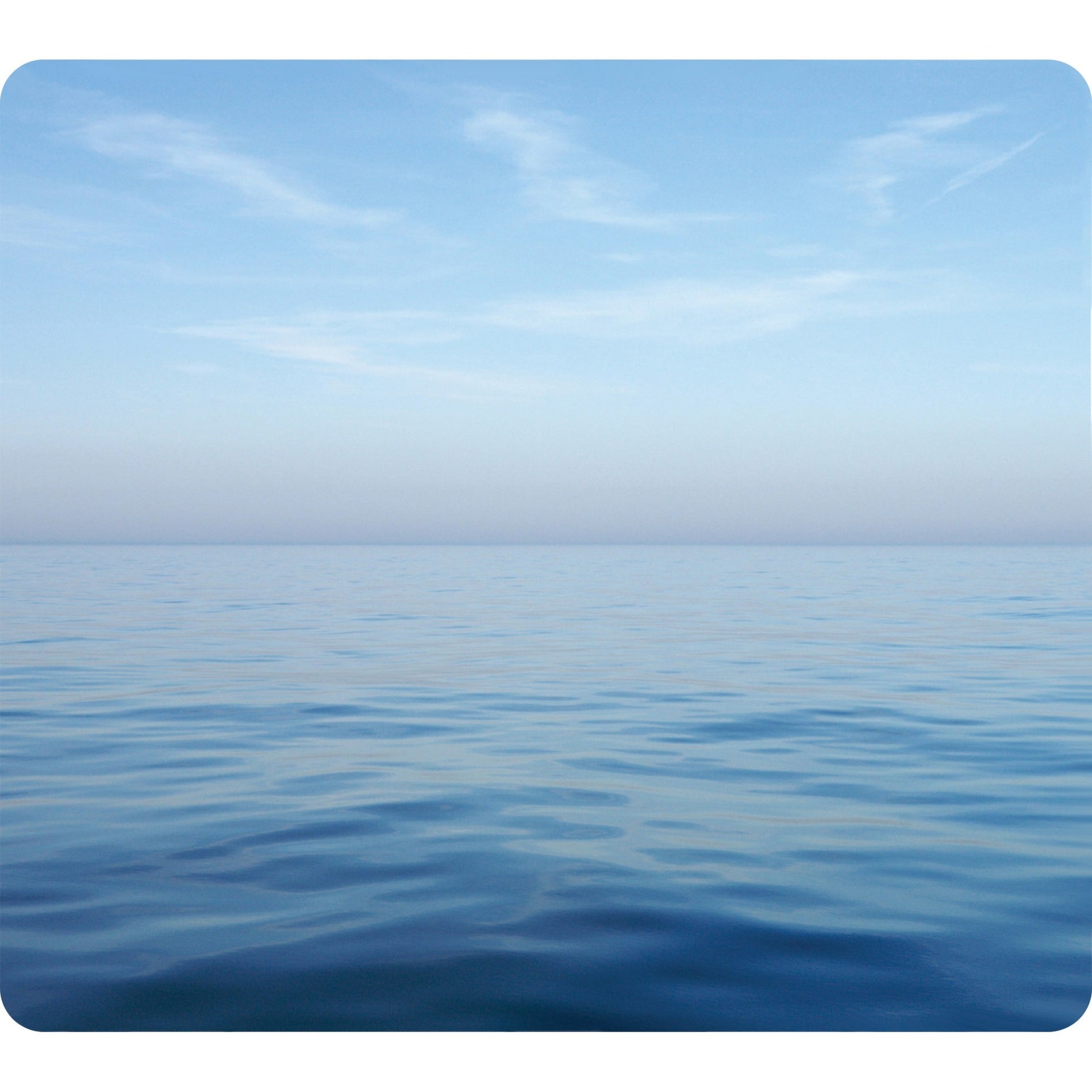 Fellowes 5903901 Recycled Mouse Pad - Blue Ocean, Nonslip Back, 9"x8"x1/16"