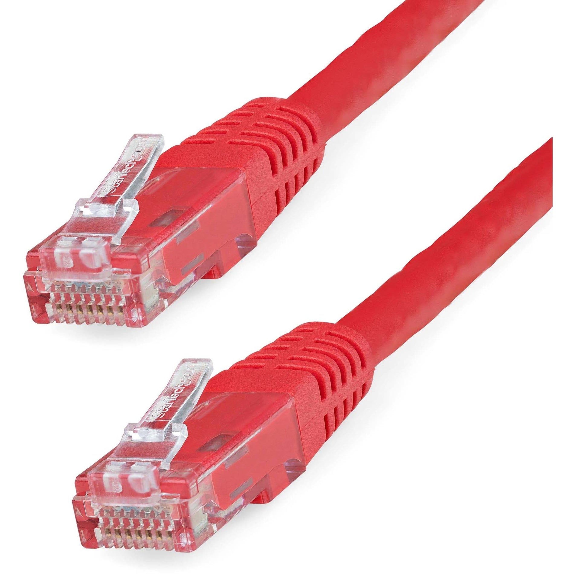 StarTech.com C6PATCH6RD 6ft Red Cat6 UTP Patch Cable ETL Verified, 10 Gbit/s Data Transfer Rate, Strain Relief