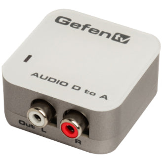 Gefen GTV-DIGAUD-2AAUD Digital to Analog Audio Adapter GTV-DIGAUD-2-AAUD, RCA Audio Female, Toslink Digital Audio Female, S/PDIF Female