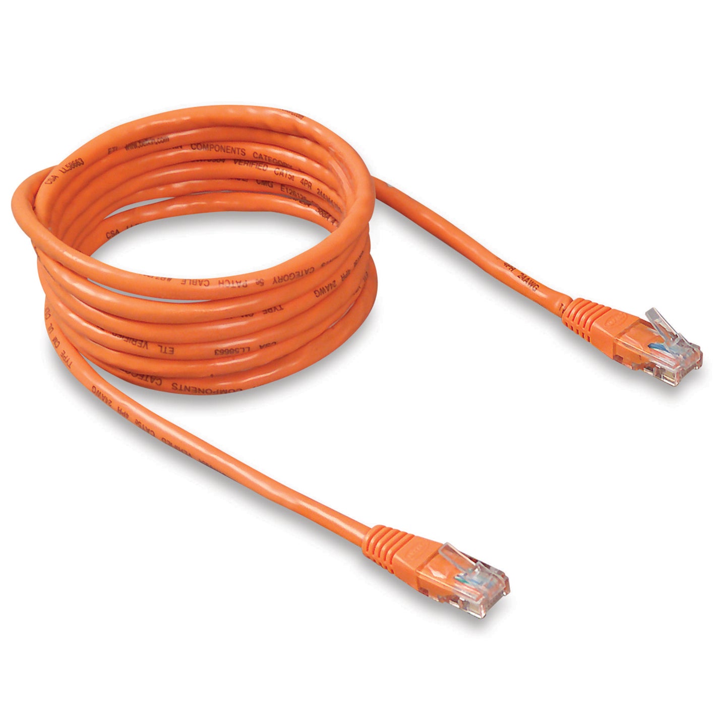 Belkin A3L980-02-ORG-S High Performance Cat. 6 UTP Network Patch Cable, 2 ft, Snagless, Orange