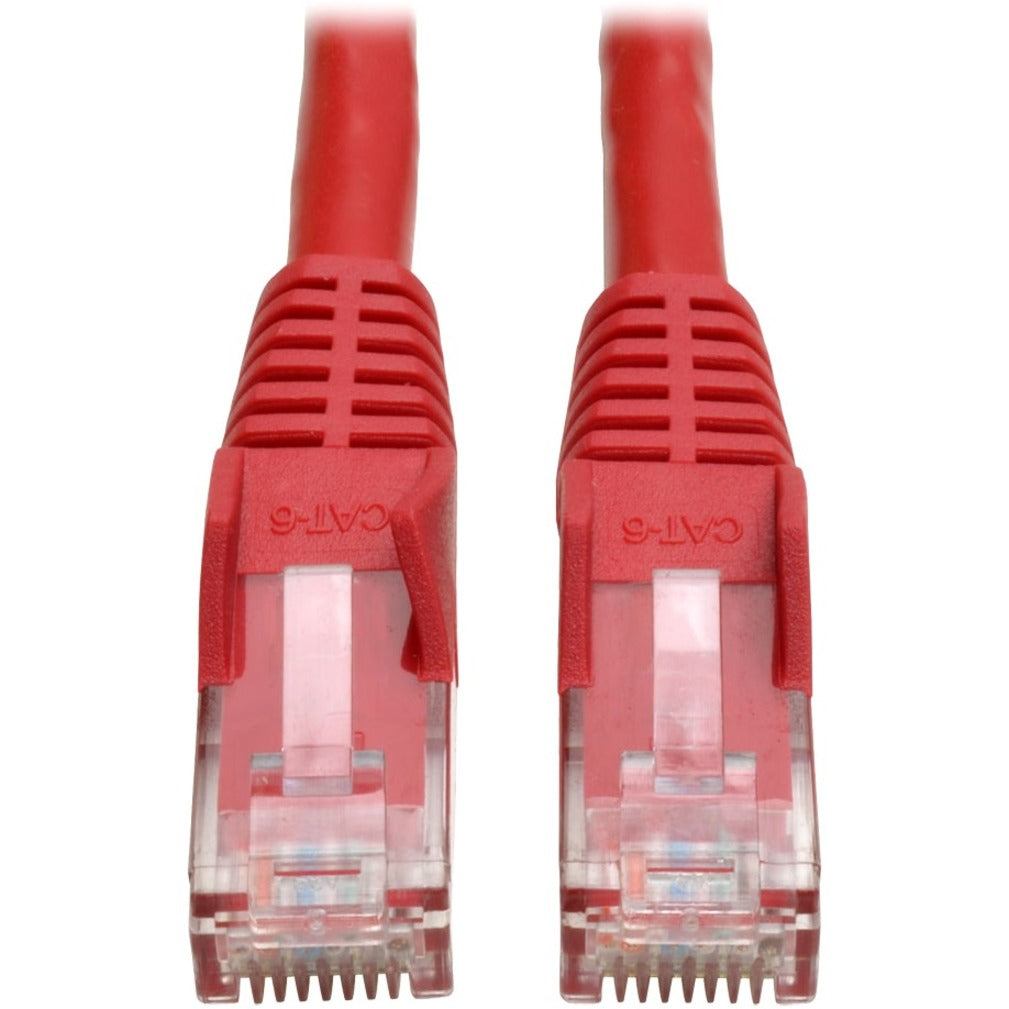 Tripp Lite N201-014-RD Cat6 UTP Patch Cable, 14ft, Gigabit Ethernet, Snagless, Red