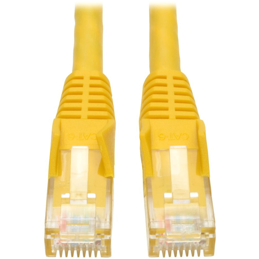 Tripp Lite N201-020-YW 20-ft. Cat6 Yellow Gigabit Patch Cord Snagless Molded, Lifetime Warranty, 10 Gbit/s Data Transfer Rate