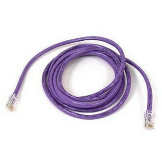 Belkin A3L980-04-PUR-S RJ45 Category 6 Snagless Patch Cable, 3.94 ft, Purple