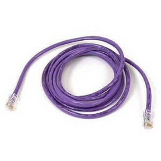 Belkin A3L980-30-PUR-S RJ45 Category 6 Snagless Patch Cable, 29.86 ft, Purple