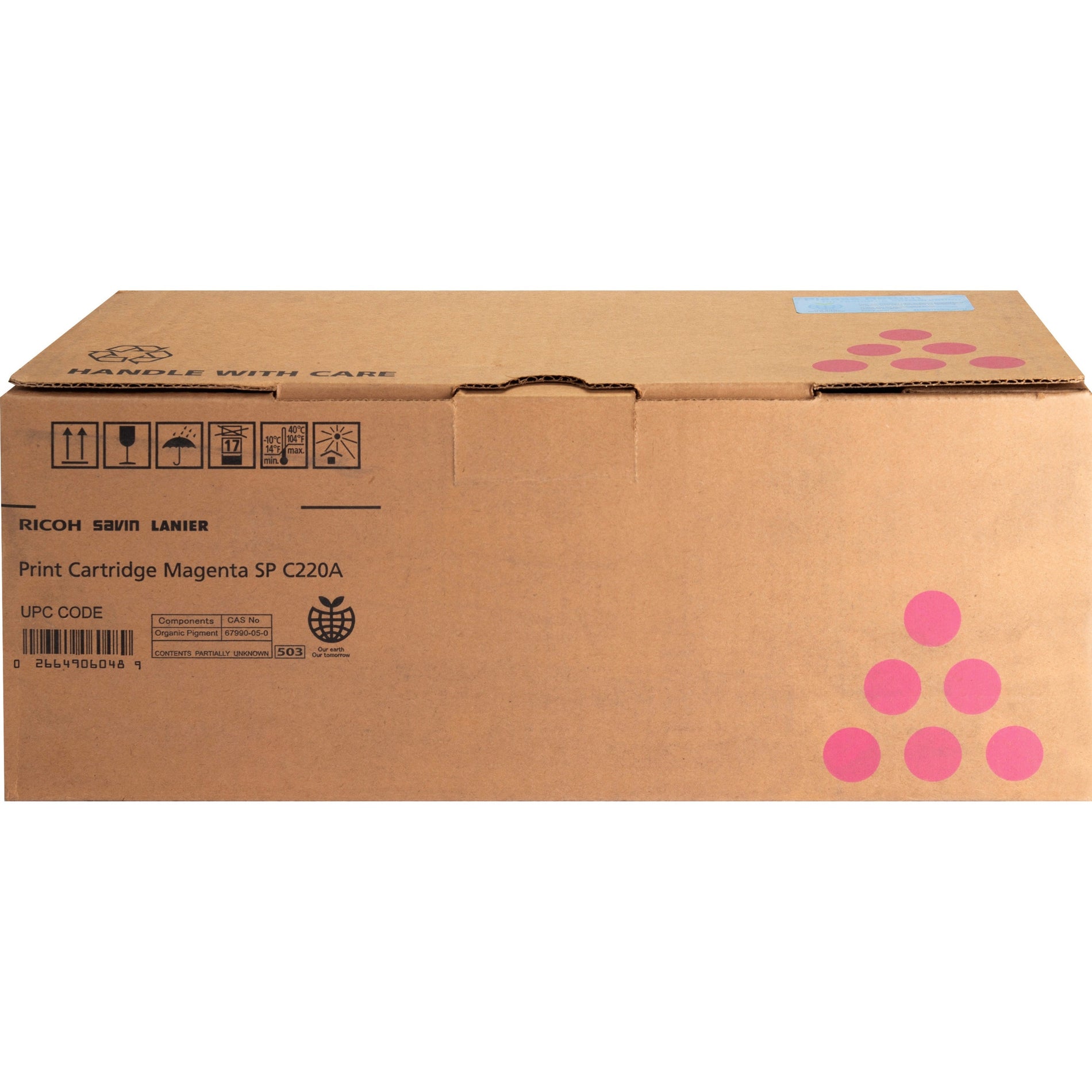 Ricoh 406048 Type SP C220A Magenta Toner Cartridge, 2000 Page Yield