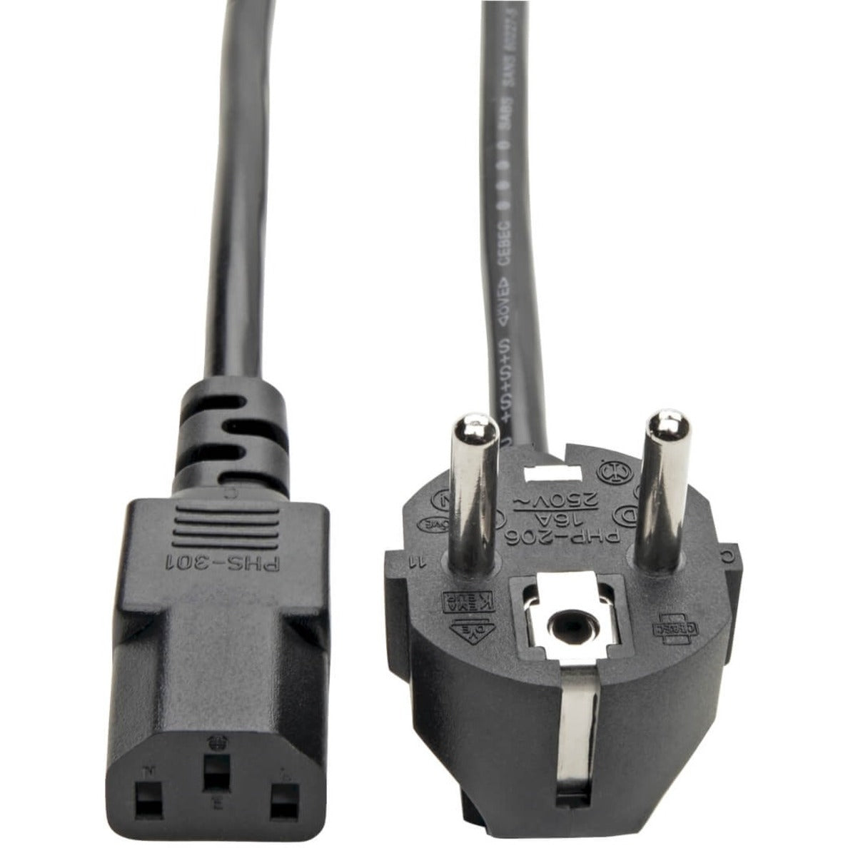 Tripp Lite P054-006 Standard Power Cord, 6ft, IEC-320-C13 to Schuko CEE 7/7