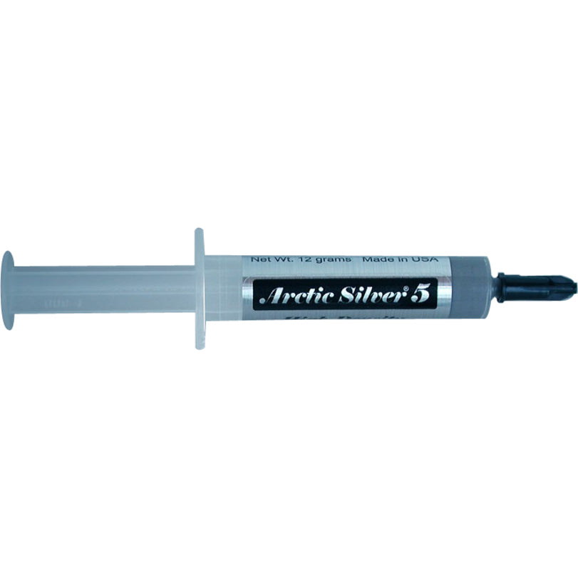Arctic Silver AS5-12G High-Density Polysynthetic Silver Thermal Compound, Thermal Grease for Improved Heat Dissipation