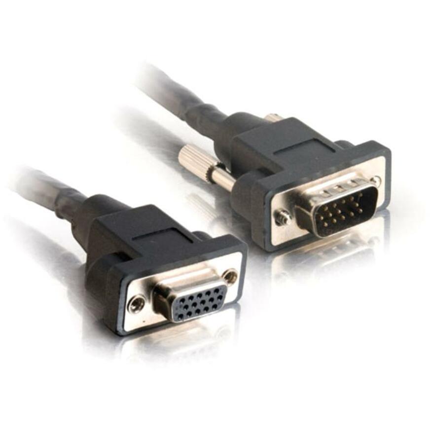 C2G 52093 1ft VGA Extension Cable - HD15 SXGA, Ideal for Video Presentation Devices, Video Splitters, and KVM Switches