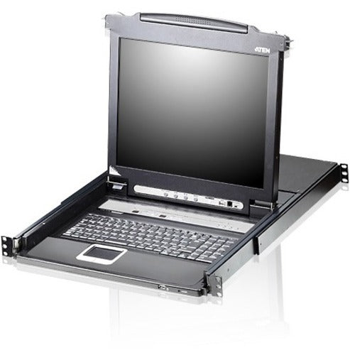 ATEN CL5716M Slideaway 19" LCD Console with 16-Port KVMP Switch, USB, TouchPad
