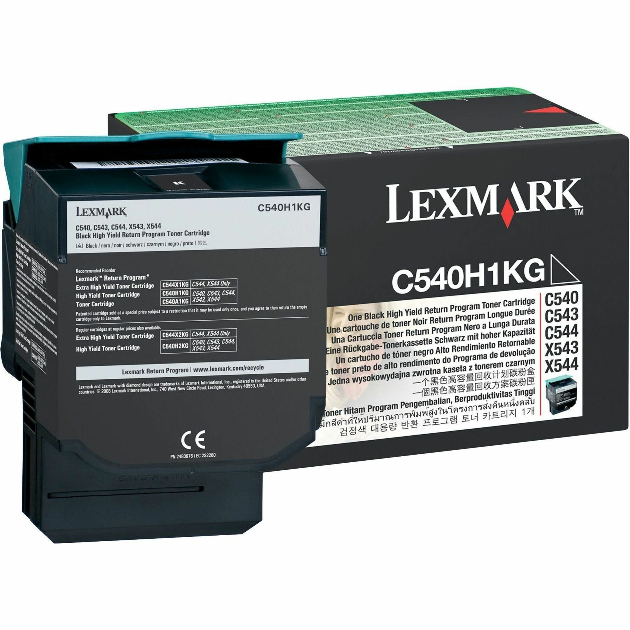 Lexmark C540H1KG Print Cartridge, 2500 Page Yield, Black