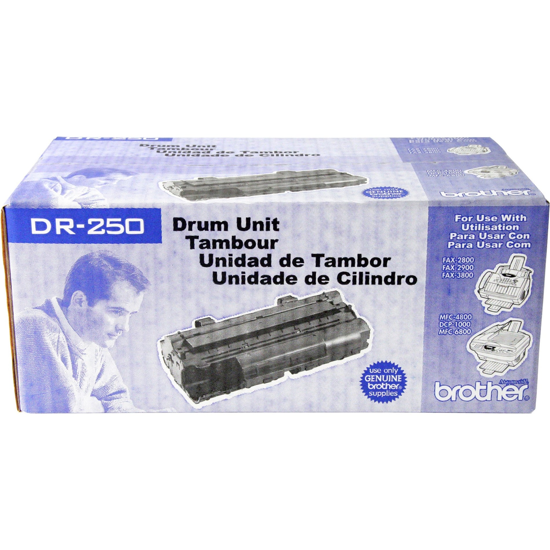 Brother DR250 Replacement Drum Unit, 12,000 Page Yield