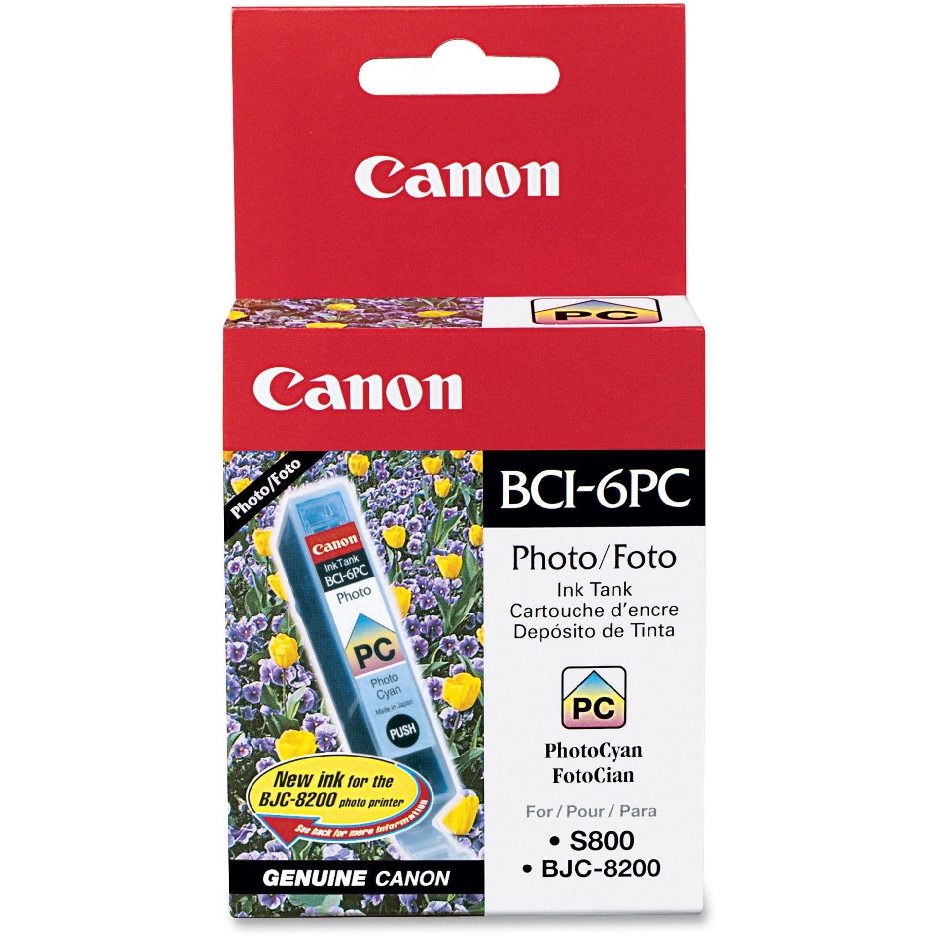 Canon 4709A003 BCI-6 Photo Ink Tank, Cyan, 370 Page Yield
