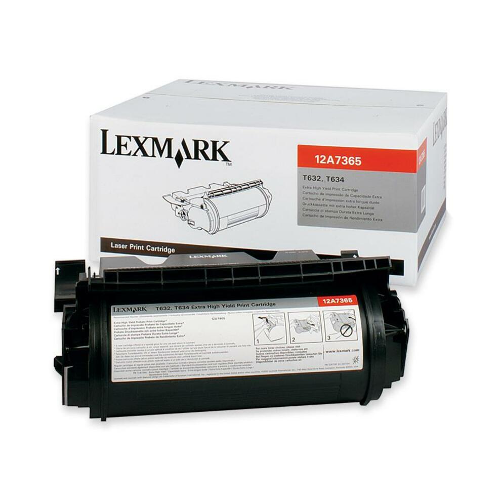 Lexmark 12A7365 Print Cartridge, 32,000 Page Yield, Black