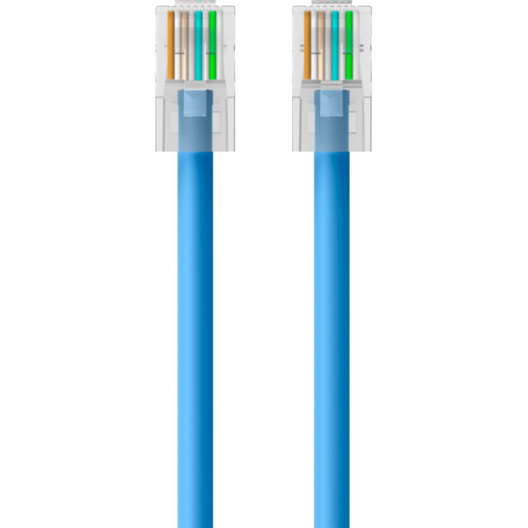 Belkin A3L980-06-BLU CAT6 Ethernet Patch Cable, RJ45, M/M, 6 ft, Blue