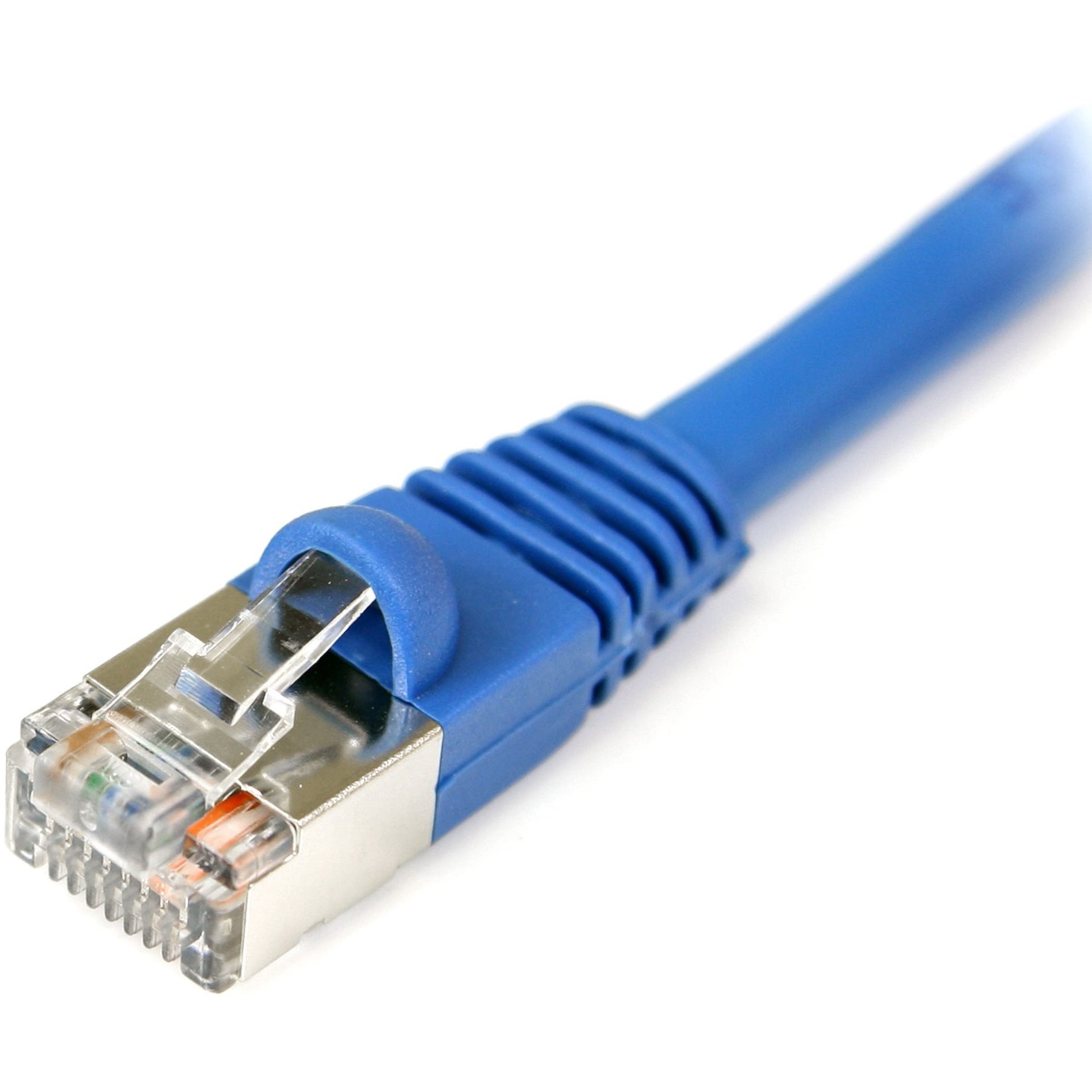 StarTech.com S45PATCH50BL 50 ft Blue Shielded Snagless Cat5e Patch Cable, Molded, Flexible, EMI/RF Protection