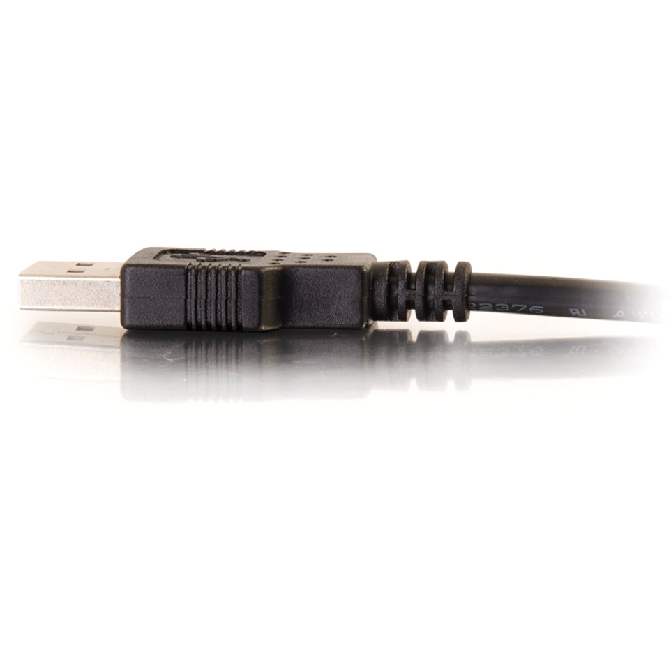 C2G 52107 6.6ft USB 2.0 Extension Cable, Black, M/F