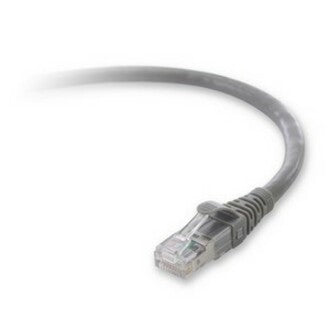 Belkin F2CP003-10GY-LS Cat.6a Patch Cable, 10 ft, Snagless, Molded, Gray