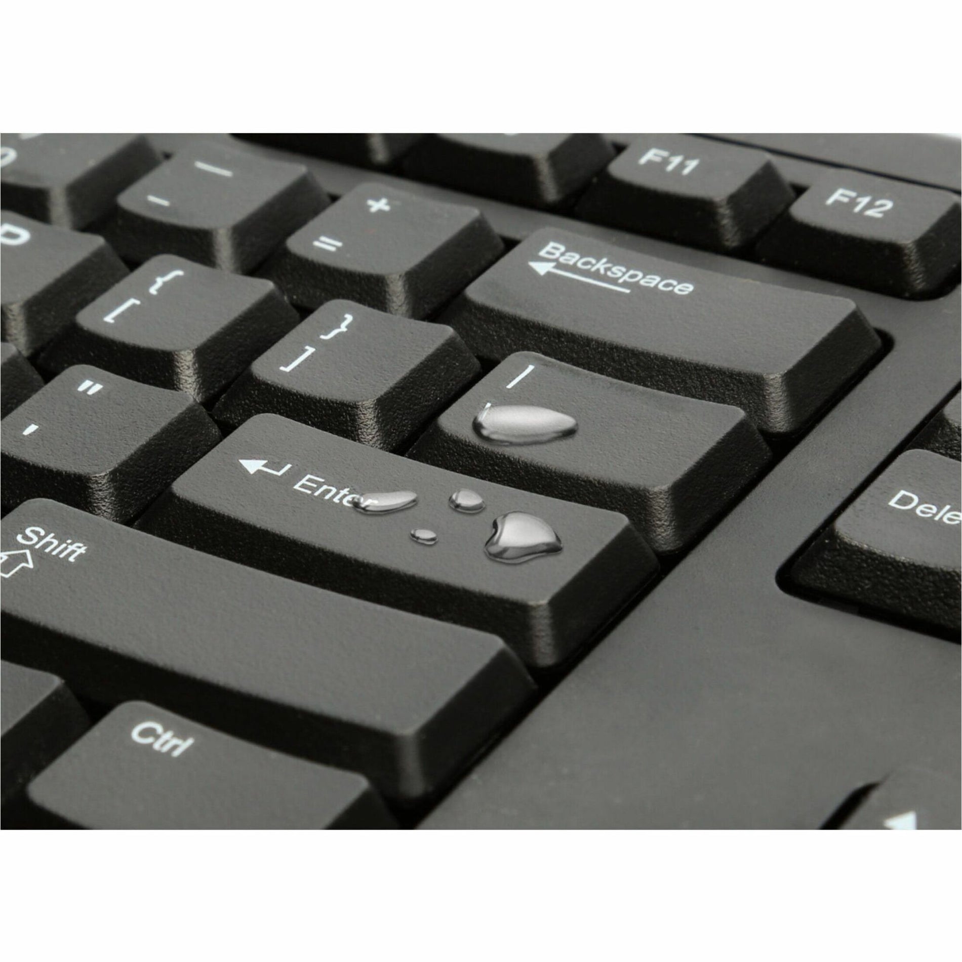 Kensington K64370A Keyboard for Life, Spill Proof, USB Cable, Black