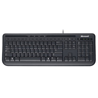 Microsoft ANB-00002 Wired Keyboard 600, Low-profile Keys, Spill Resistant, Quiet Keys, USB Connectivity