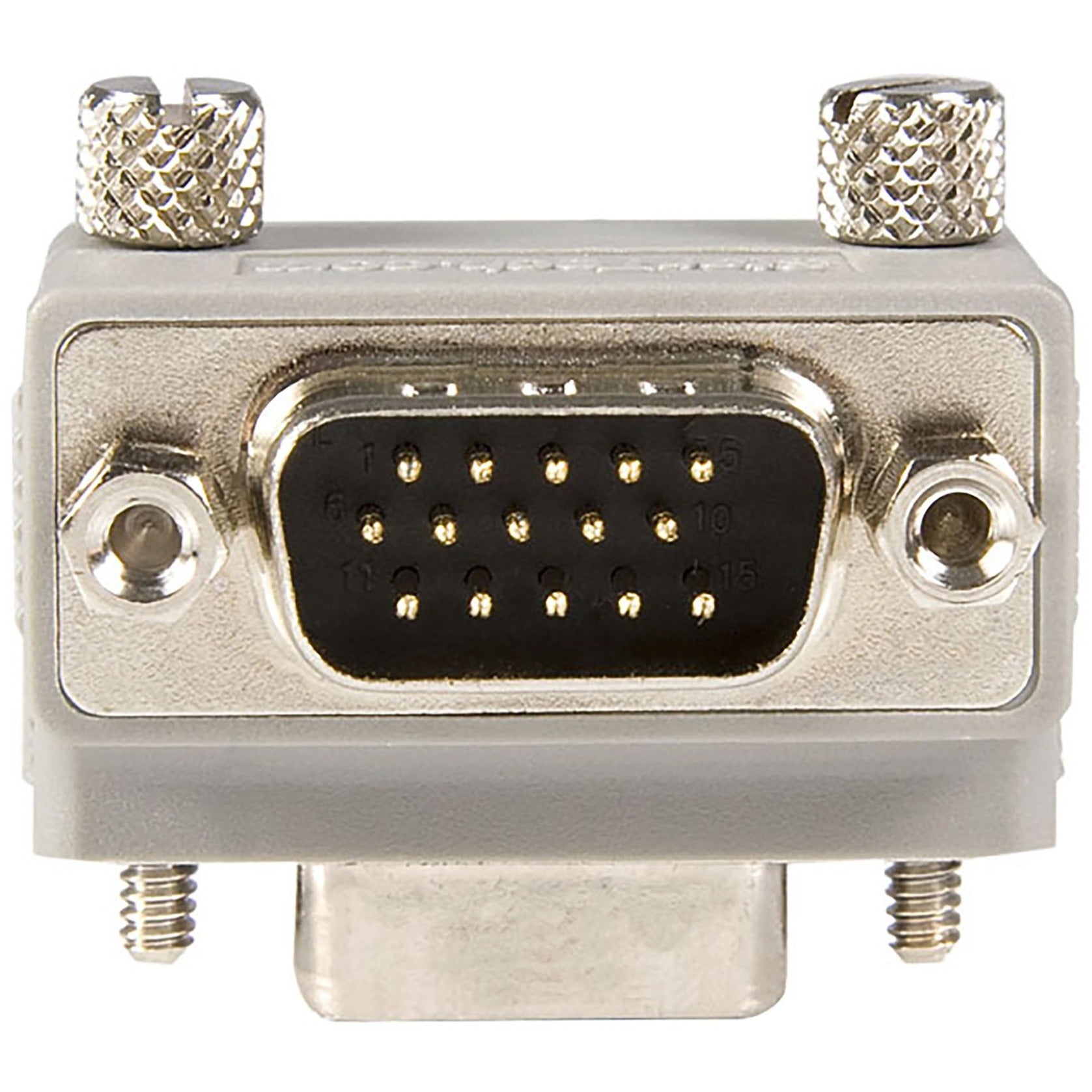 StarTech.com GC1515MFRA2 Right Angle VGA to VGA Cable Adapter Type 2 - M/F, Right-Angled Connector, Gray