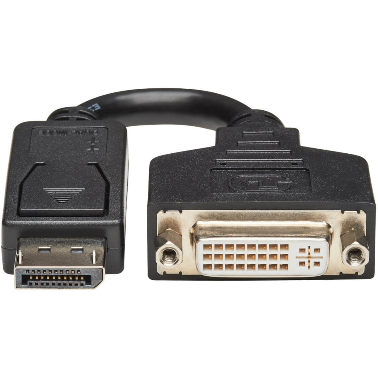 Tripp Lite P134-000 DisplayPort to DVI Cable Adapter, Black - Connect Your DisplayPort Device to a DVI Monitor