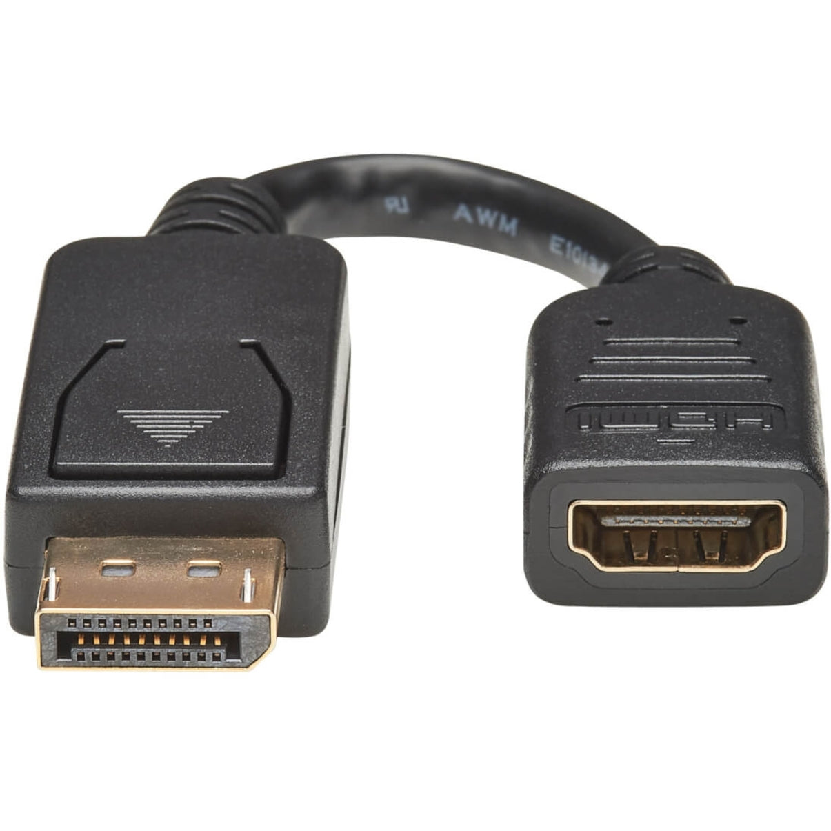 Tripp Lite P136-000 Adapter Cable, DisplayPort to HDMI, 1080p, 6"L, Black