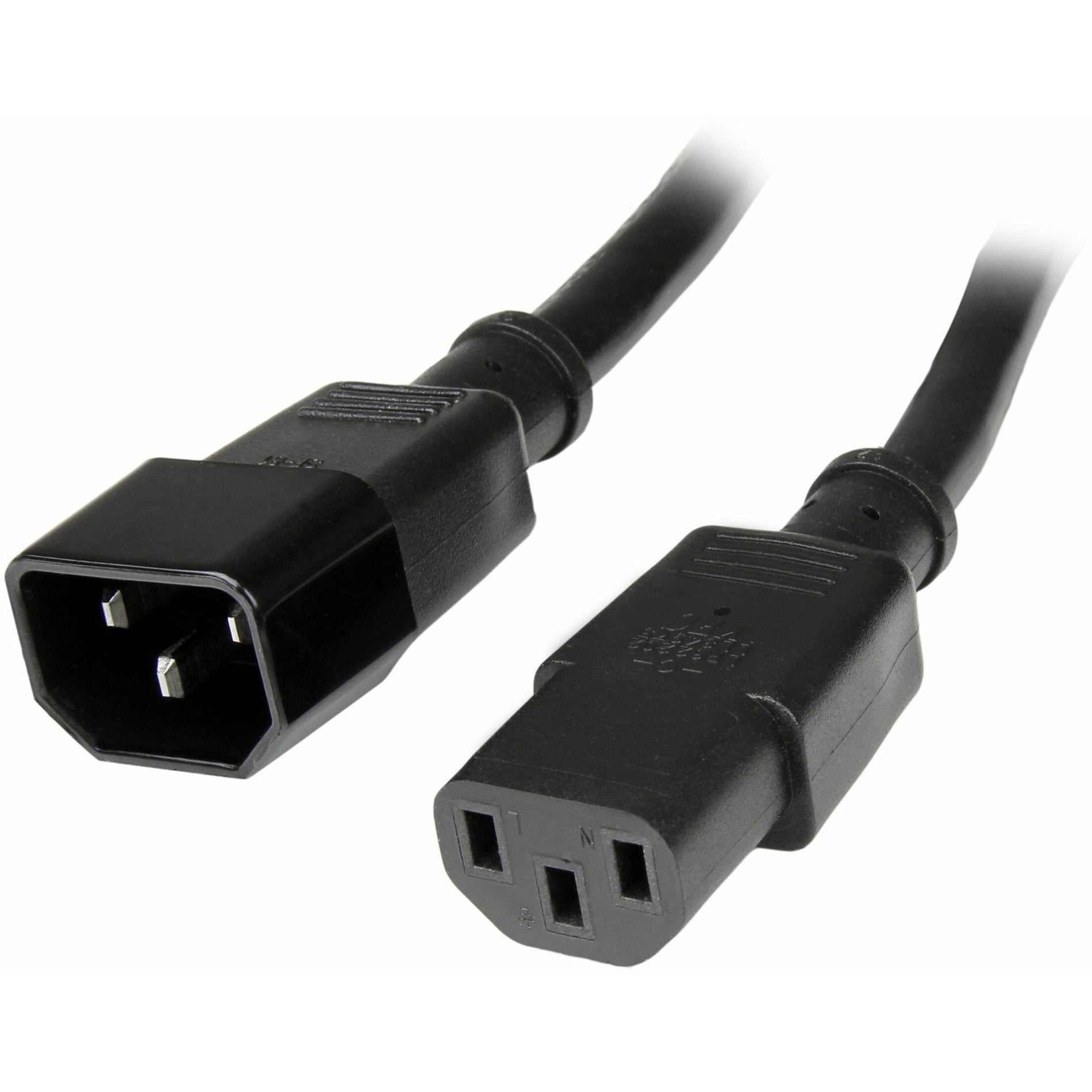 StarTech.com PXT1001 Power Extension Cable, Connect Your PC to Your Monitor, Reduce Clutter