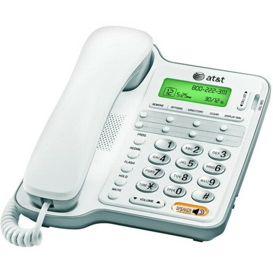 AT&T 2909 Basic Phone - 1 x Phone Line(s), White