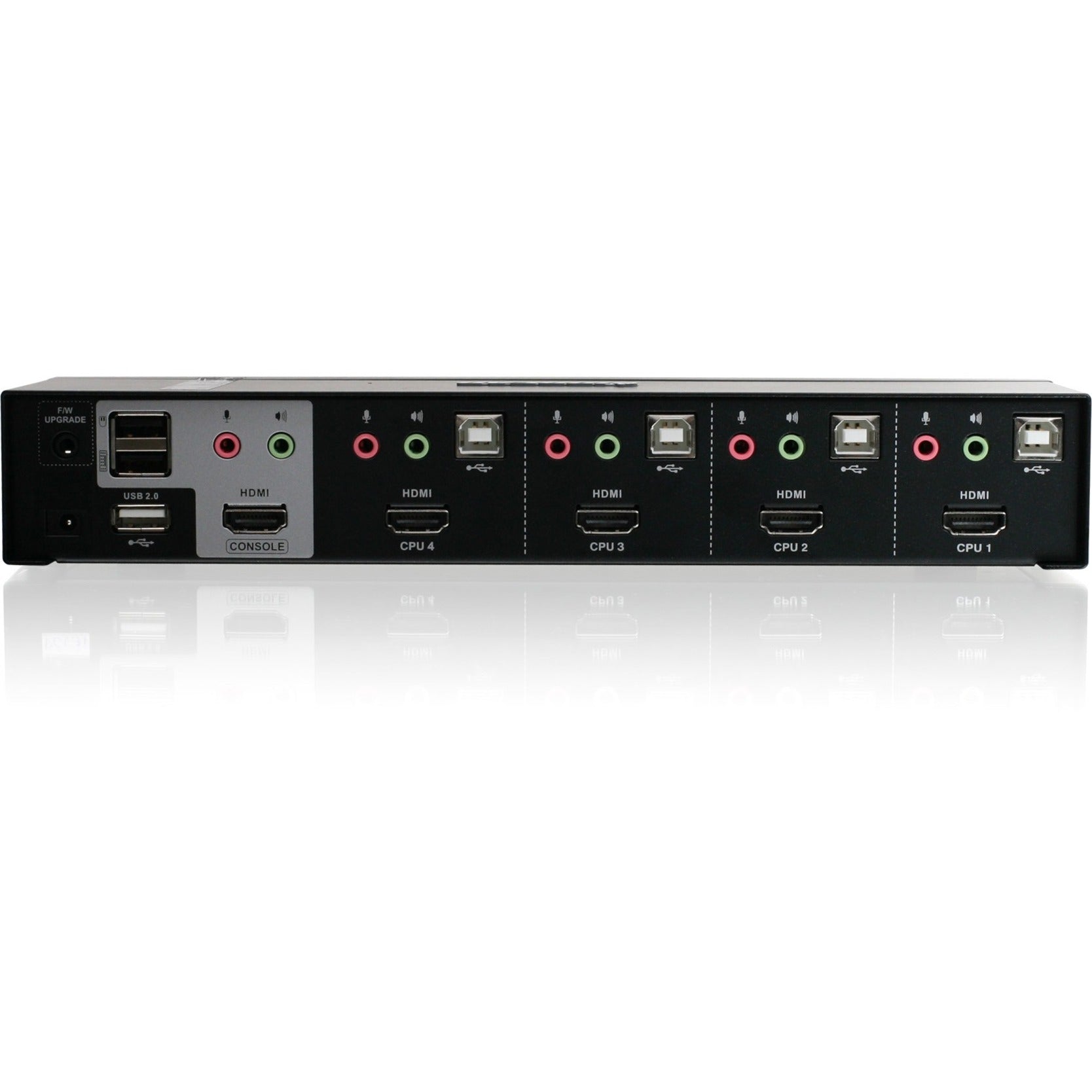 IOGEAR GCS1794 MiniView 4-Port HDMI Multimedia KVM Switch with Audio, 3840 x 2160 Resolution, 3 Year Warranty