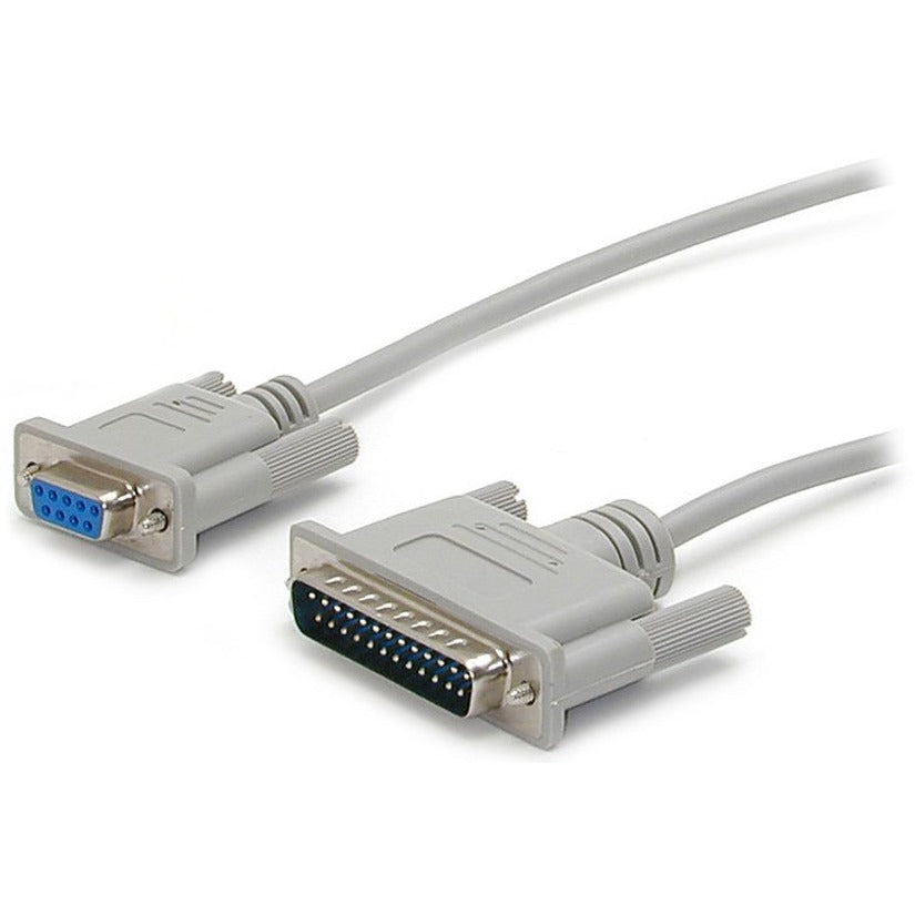StarTech.com SCNM925FM 10 Ft Serial Null Modem Cable 9-25 F/M, Molded, Strain Relief, EMI Protection, Copper Conductor, Shielded, 10 ft Length