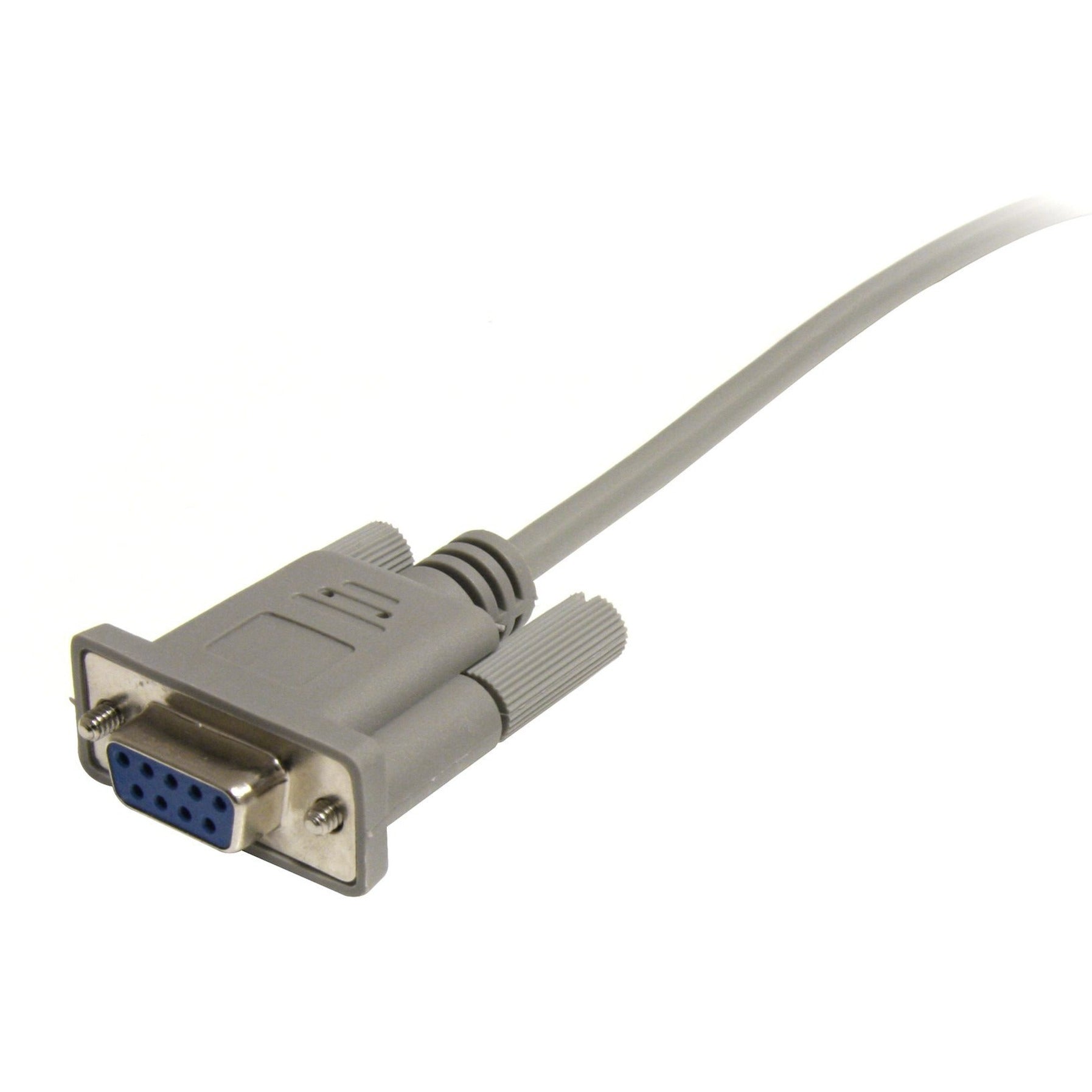 StarTech.com SCNM9FF25 25ft Cross Wired Serial Null Modem Cable, Copper Conductor, Shielded, DB-9 Female to DB-9 Female