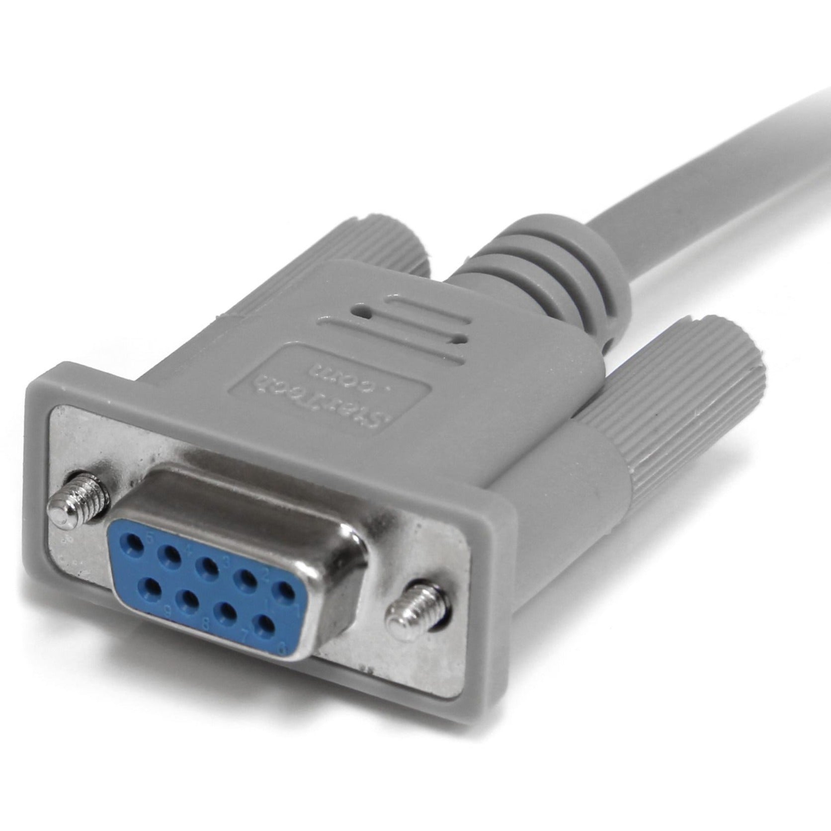 StarTech.com SCNM9FM Serial Null Modem Cable, 10 ft. Cross Wired, DB9 F/M