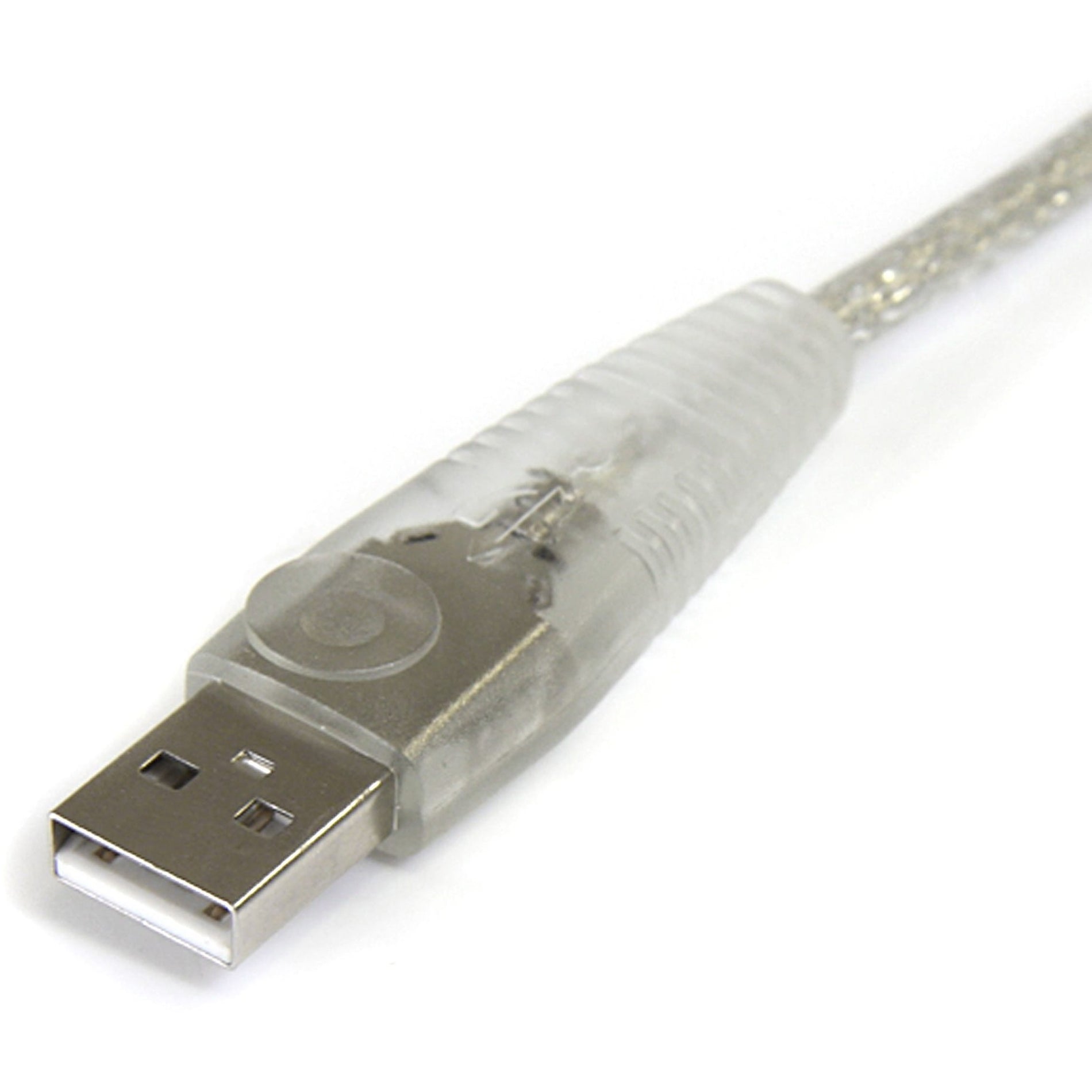 StarTech.com USB2HAB10T 10 ft Transparent USB 2.0 Cable - A to B, High-Speed Data Transfer, Lifetime Warranty