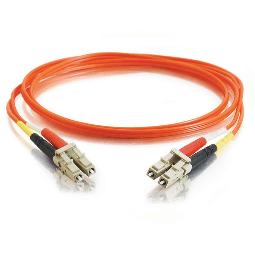 C2G 38601 Fiber Optic Duplex Patch Cable, 13.12 ft, Multi-mode, Plenum-Rated, Orange