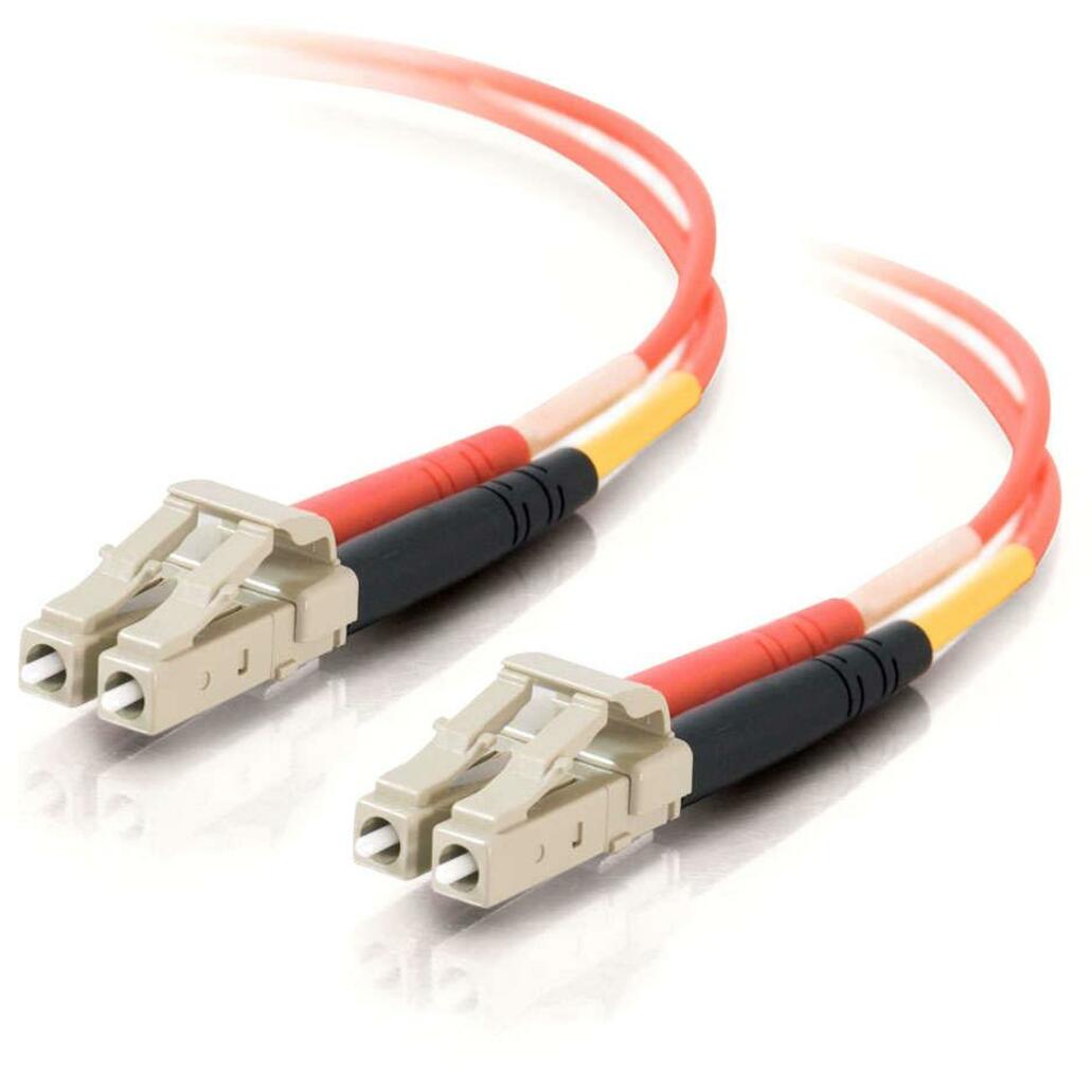 C2G 38601 Fiber Optic Duplex Patch Cable, 13.12 ft, Multi-mode, Plenum-Rated, Orange