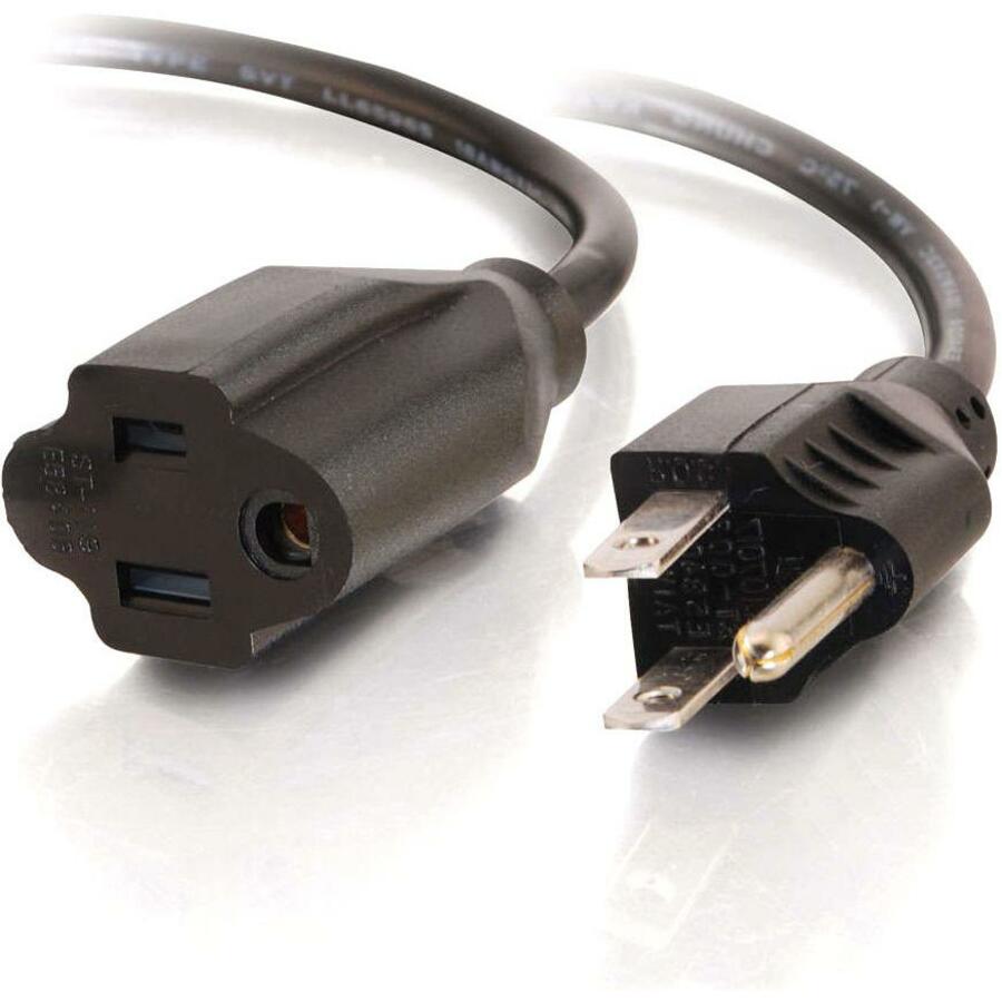 C2G 29930 4ft 16 AWG Outlet Saver Power Extension Cord, Lifetime Warranty, Compatible with Power Transformer, Computers, Monitors, Scanners, Printers