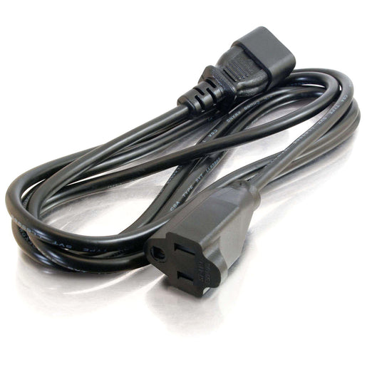 C2G 2ft 16 AWG Monitor Power Adapter Cord (IEC320C14 to NEMA 5-15R) (29935)